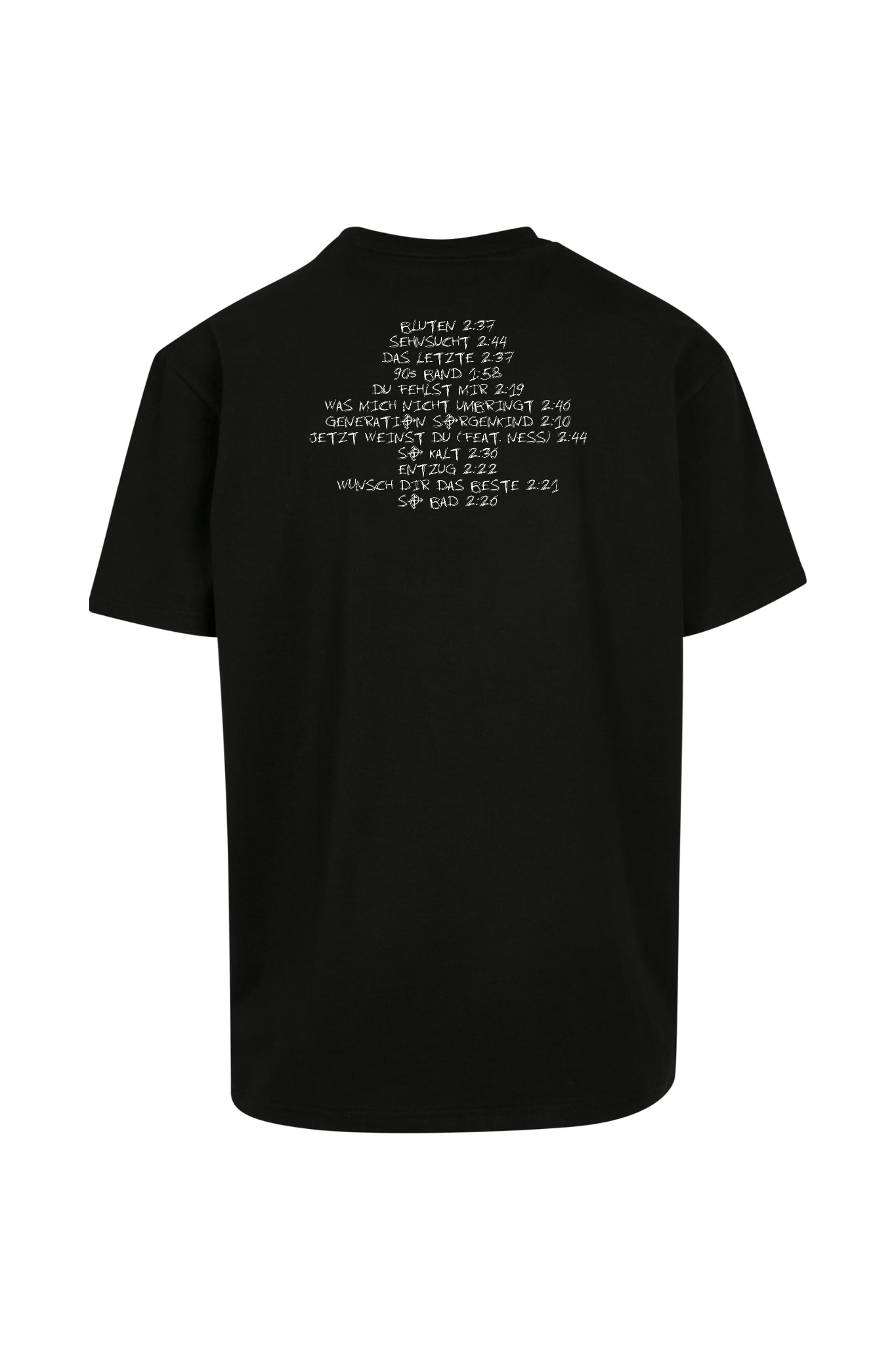 Oversize Tshirt "Album Cover" schwarz