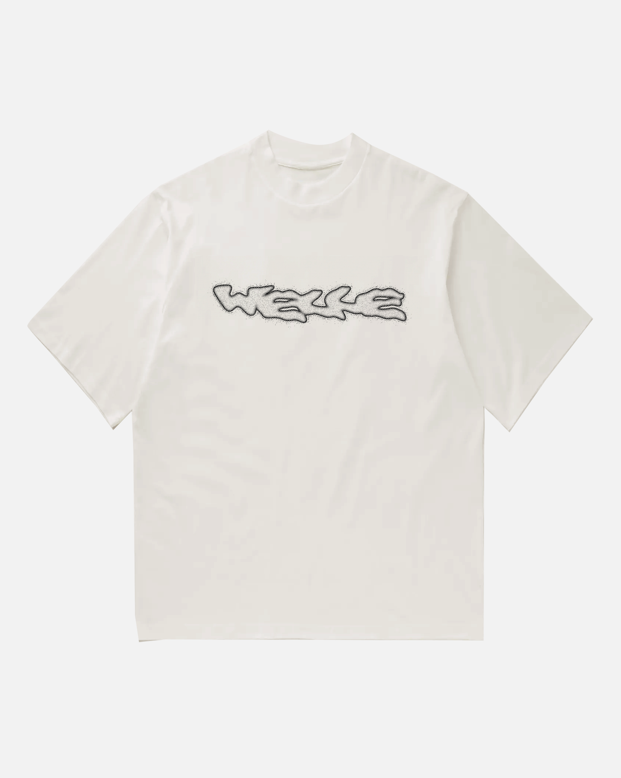 Boxy Oversize T-Shirt "WELLE" Off White