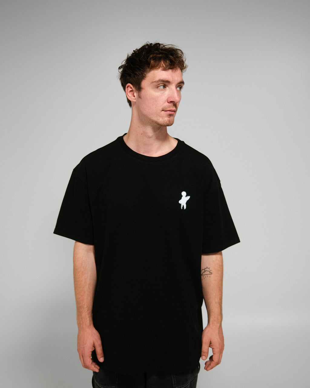 Oversize T-Shirt "So hell" schwarz