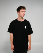 Oversize T-Shirt "So hell" schwarz