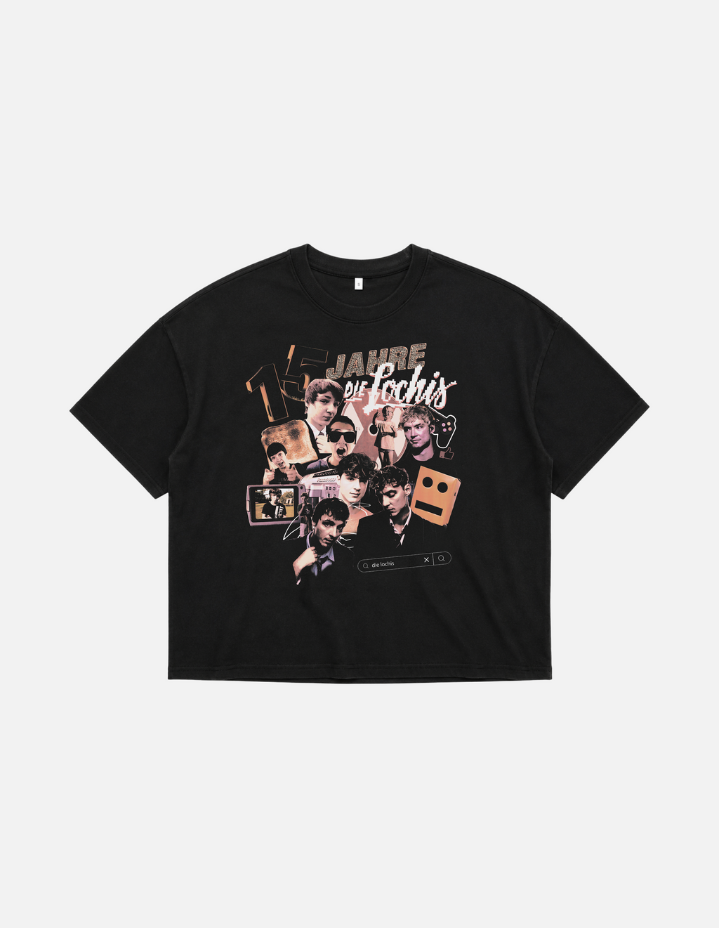 Boxy oversize T-Shirt "15 JAHRE LOCHIS"
