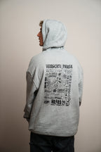 Oversize Hoodie "Verrückte Phase" Grau