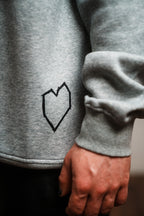 Crewneck "YOU ARE HERO" Grau