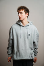 Oversize Hoodie "Verrückte Phase" Grau