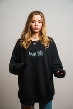 Crewneck "YOU ARE HERO" Schwarz