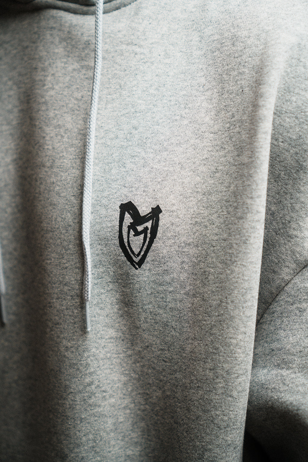 Oversize Hoodie "Verrückte Phase" Grau