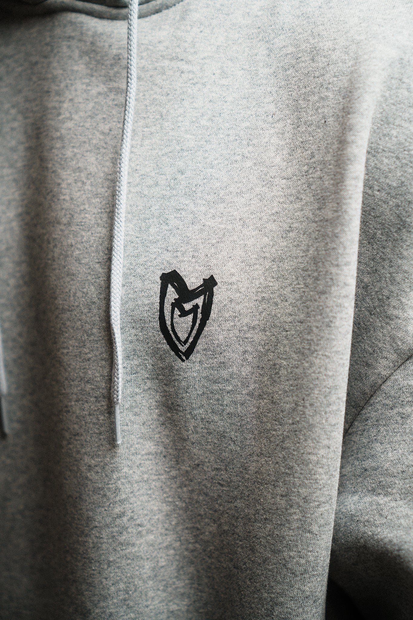 Oversize Hoodie "Verrückte Phase" Grau