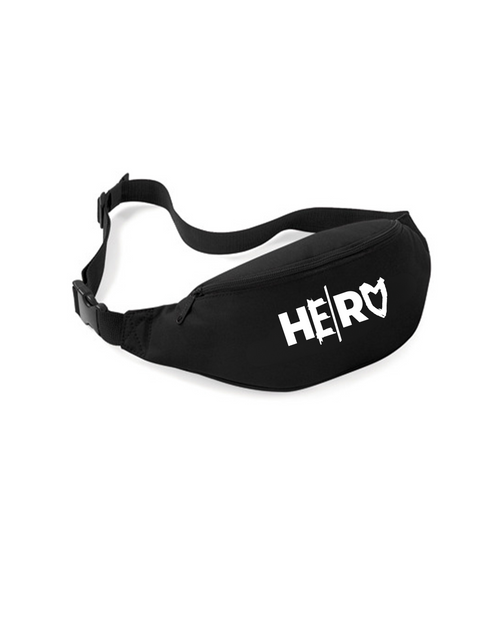 Bauchtasche "HE/RO" schwarz