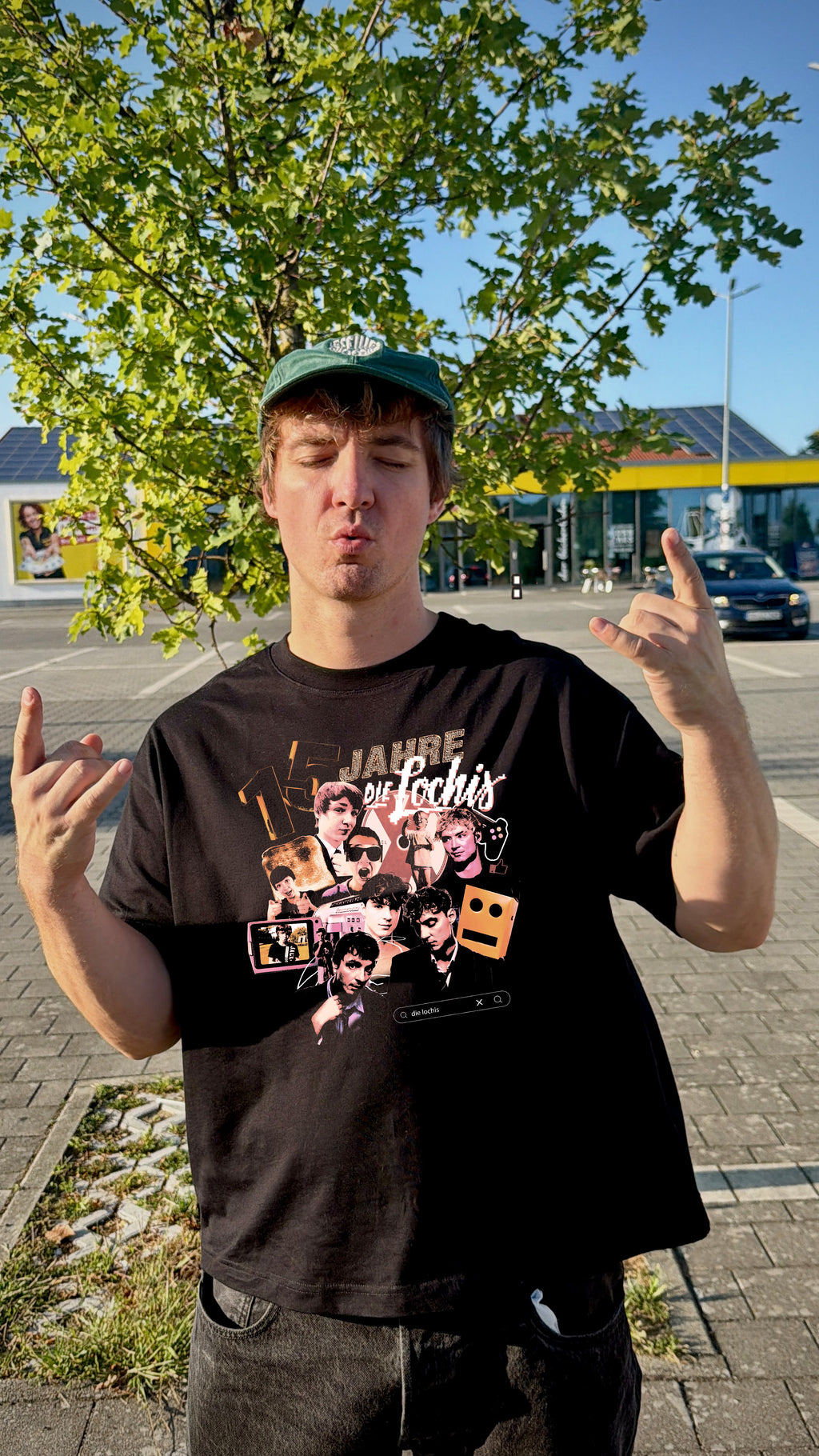 Boxy oversize T-Shirt "15 JAHRE LOCHIS"