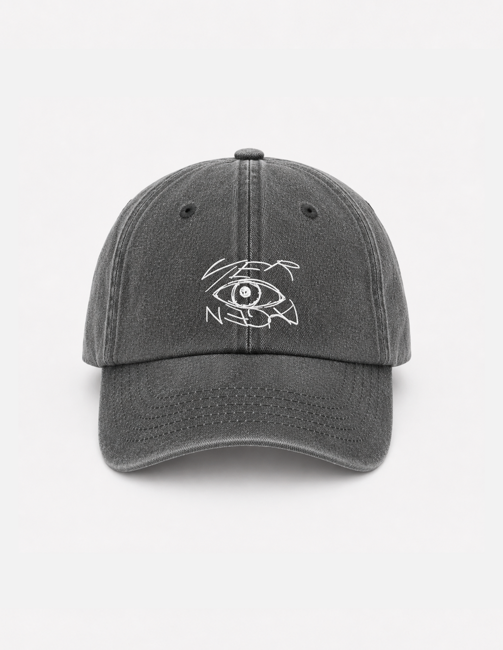 Cap "Vier Augen" (Stick) schwarz