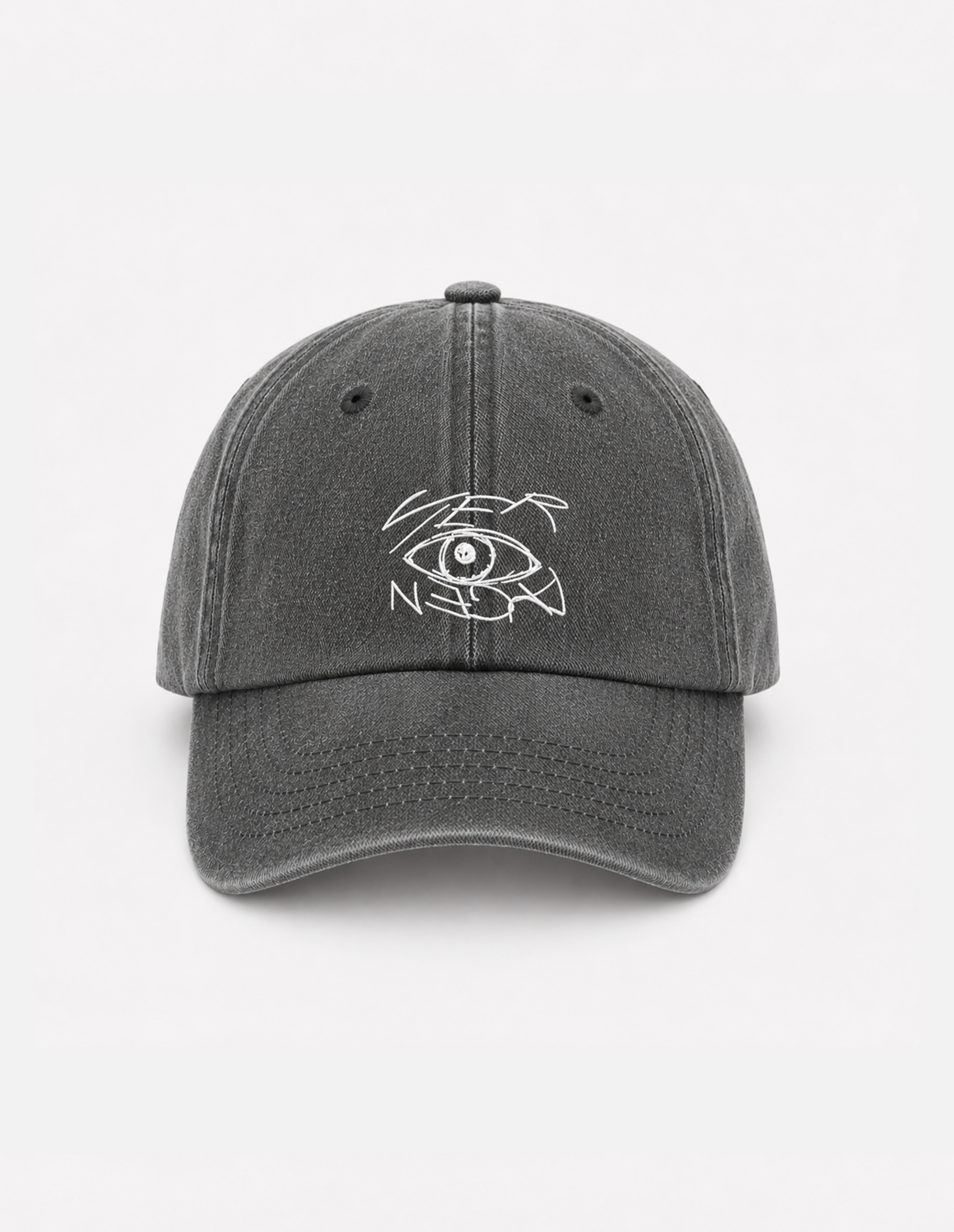 Cap "Vier Augen" (Stick) schwarz