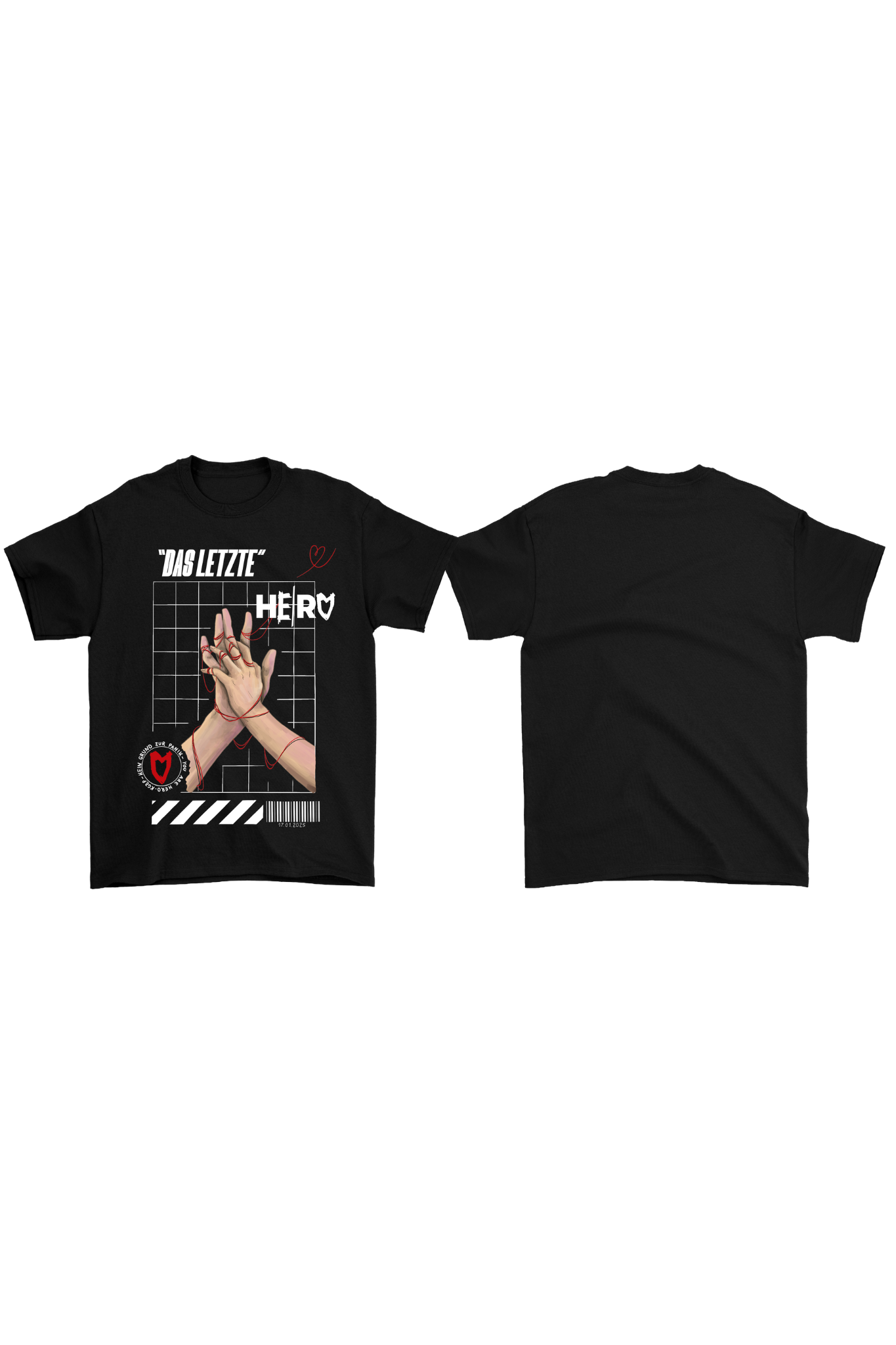 Oversize T-Shirt "Das Letzte" schwarz