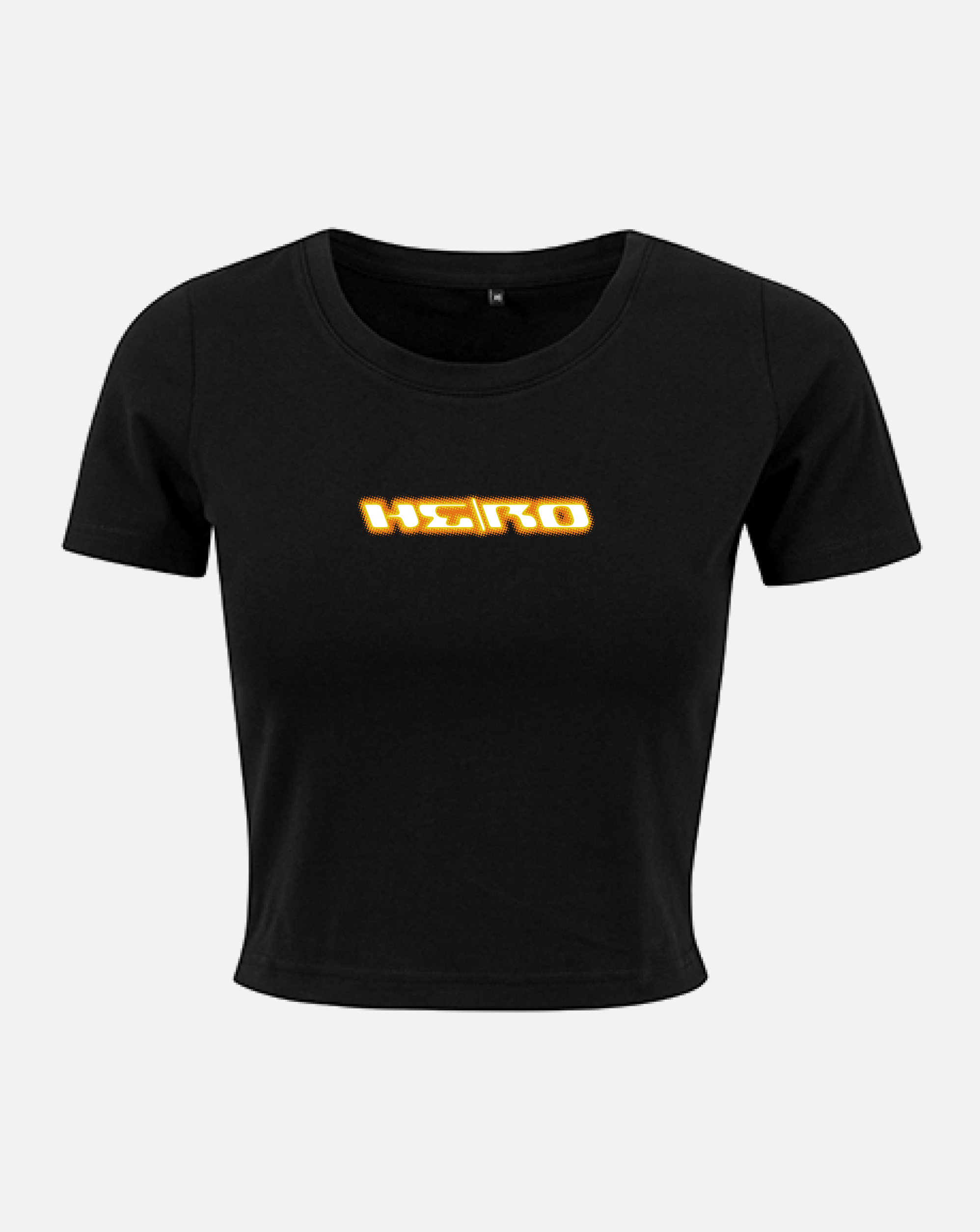 Crop Top "HE/RO" schwarz