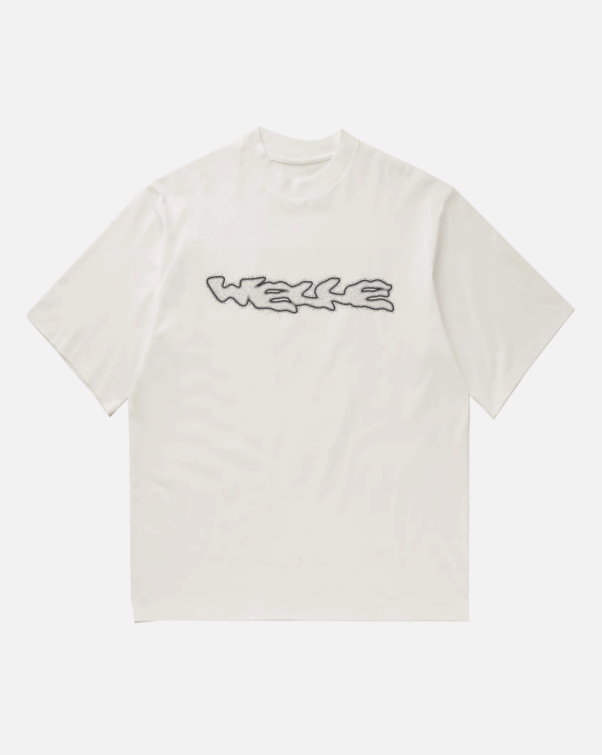 Boxy Oversize T-Shirt "WELLE" Off White