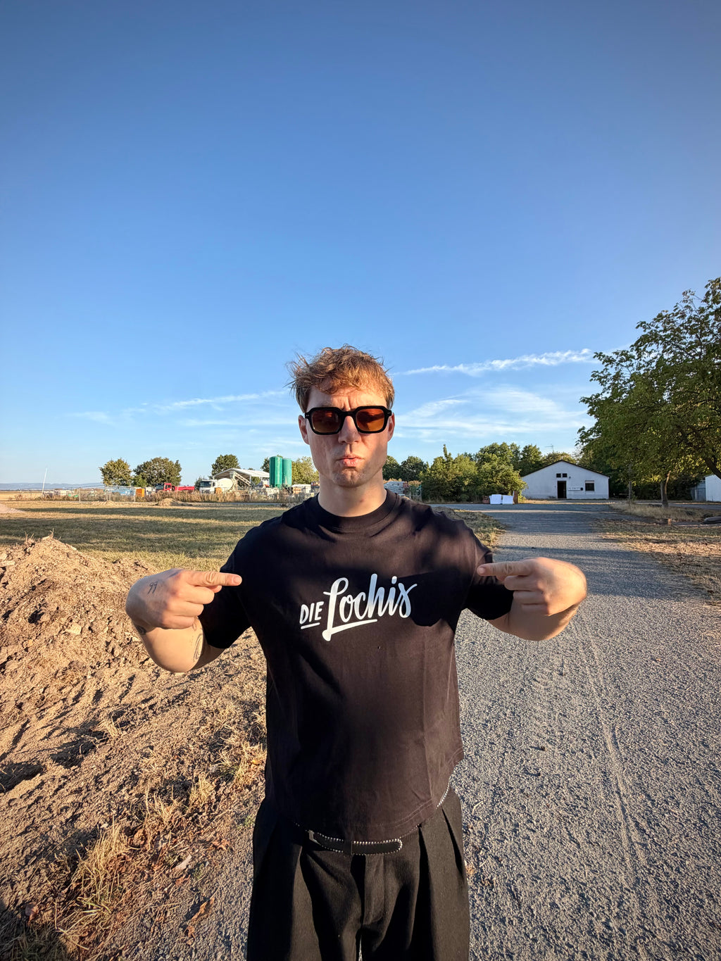 Boxy oversize T-Shirt "DIE LOCHIS"