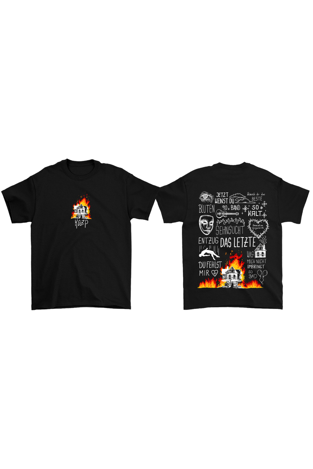 Oversize T-Shirt "KGZP-Album" schwarz