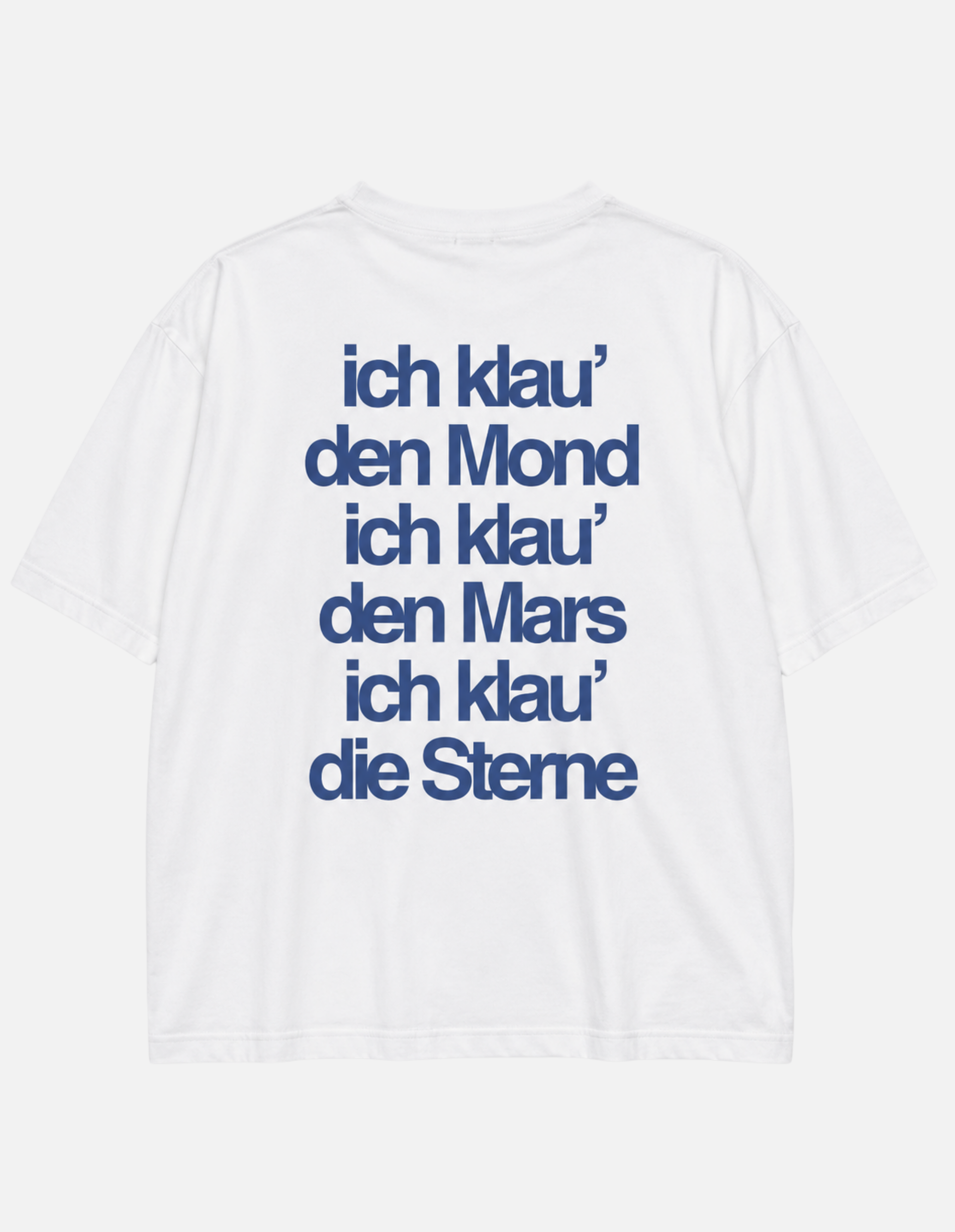 Oversize T-Shirt "Klau den Mond Lyric"