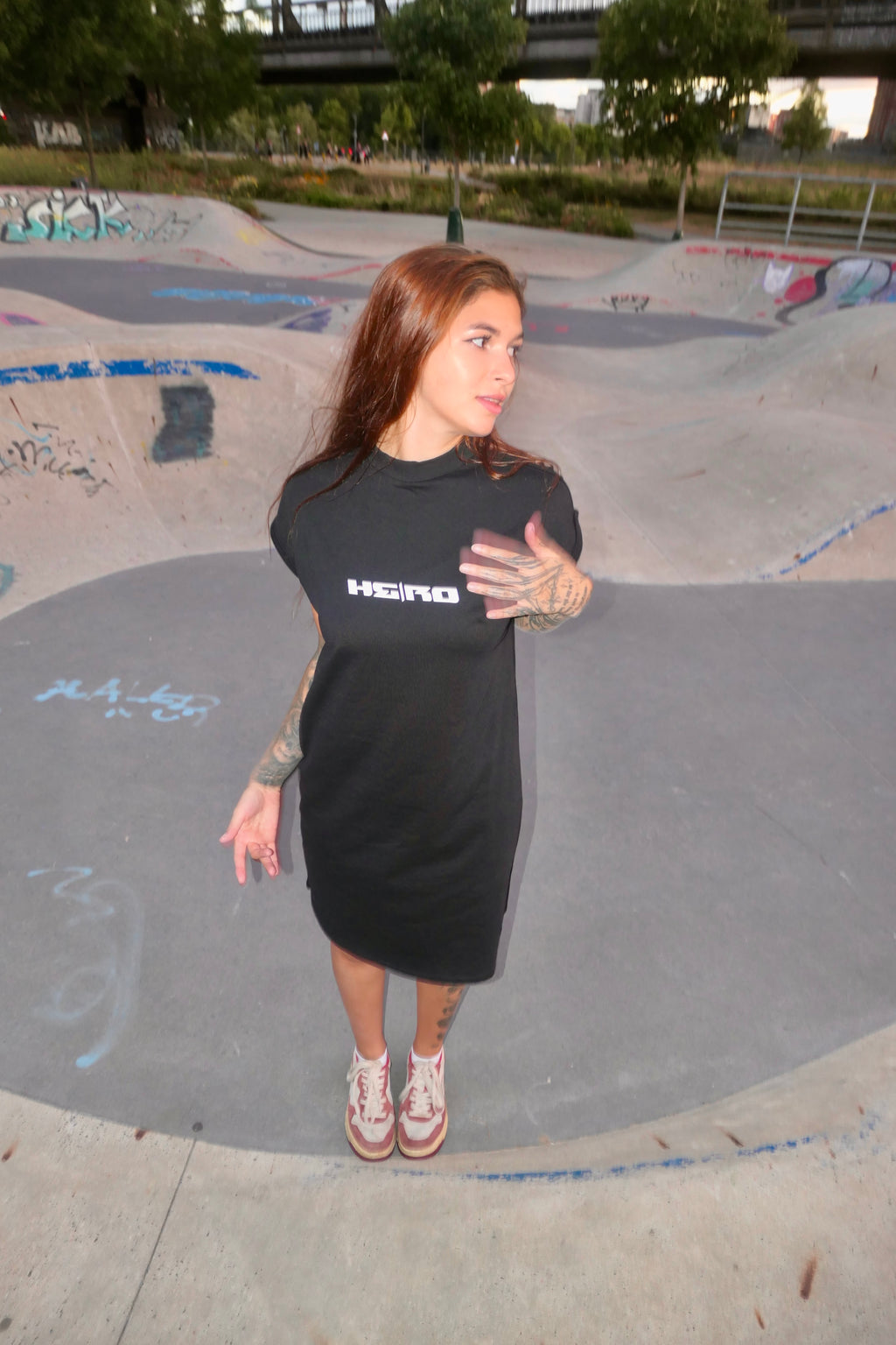 Kleid "HE/RO" Schwarz