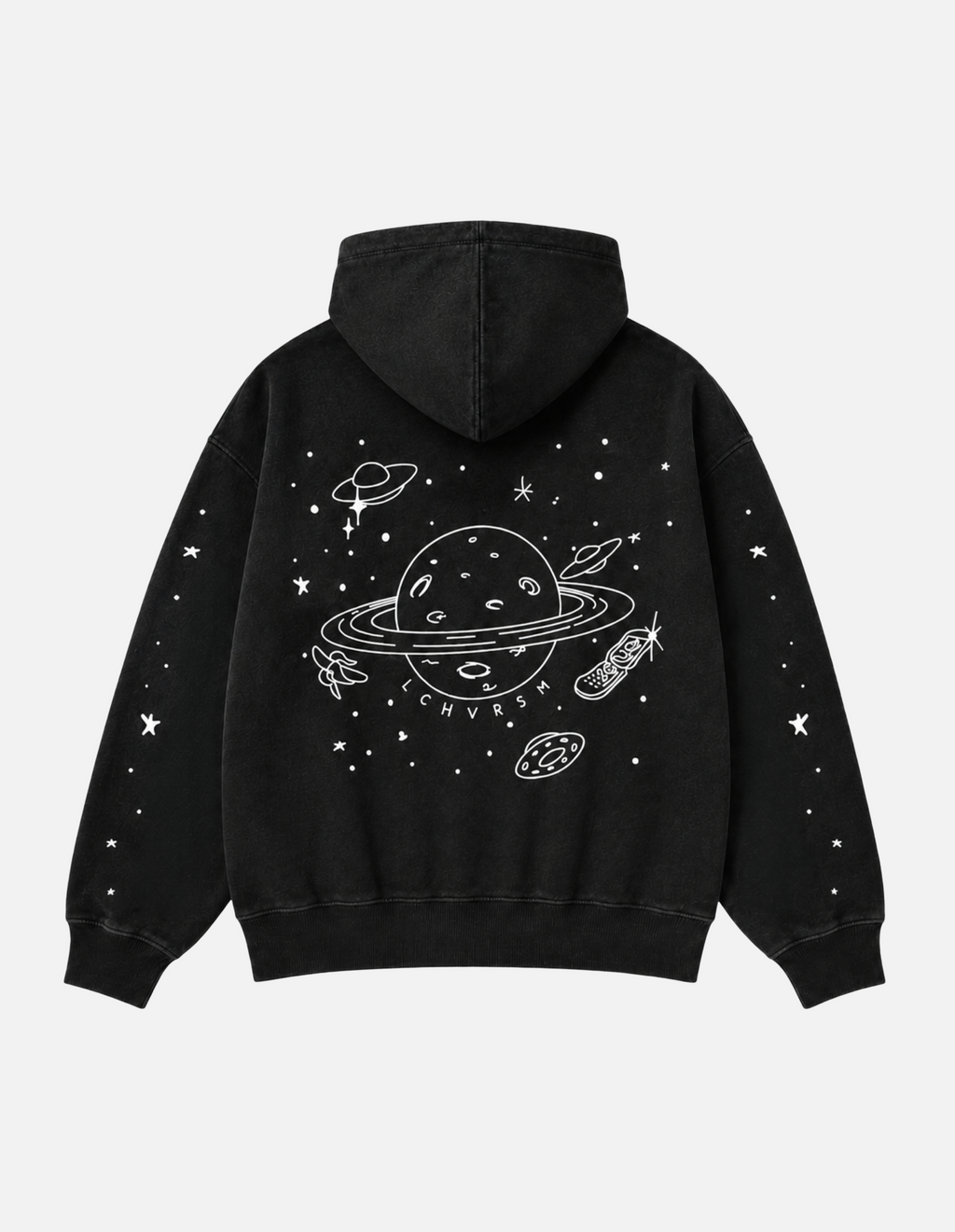 Sweatjacke "LOCHIVERSUM" Schwarz