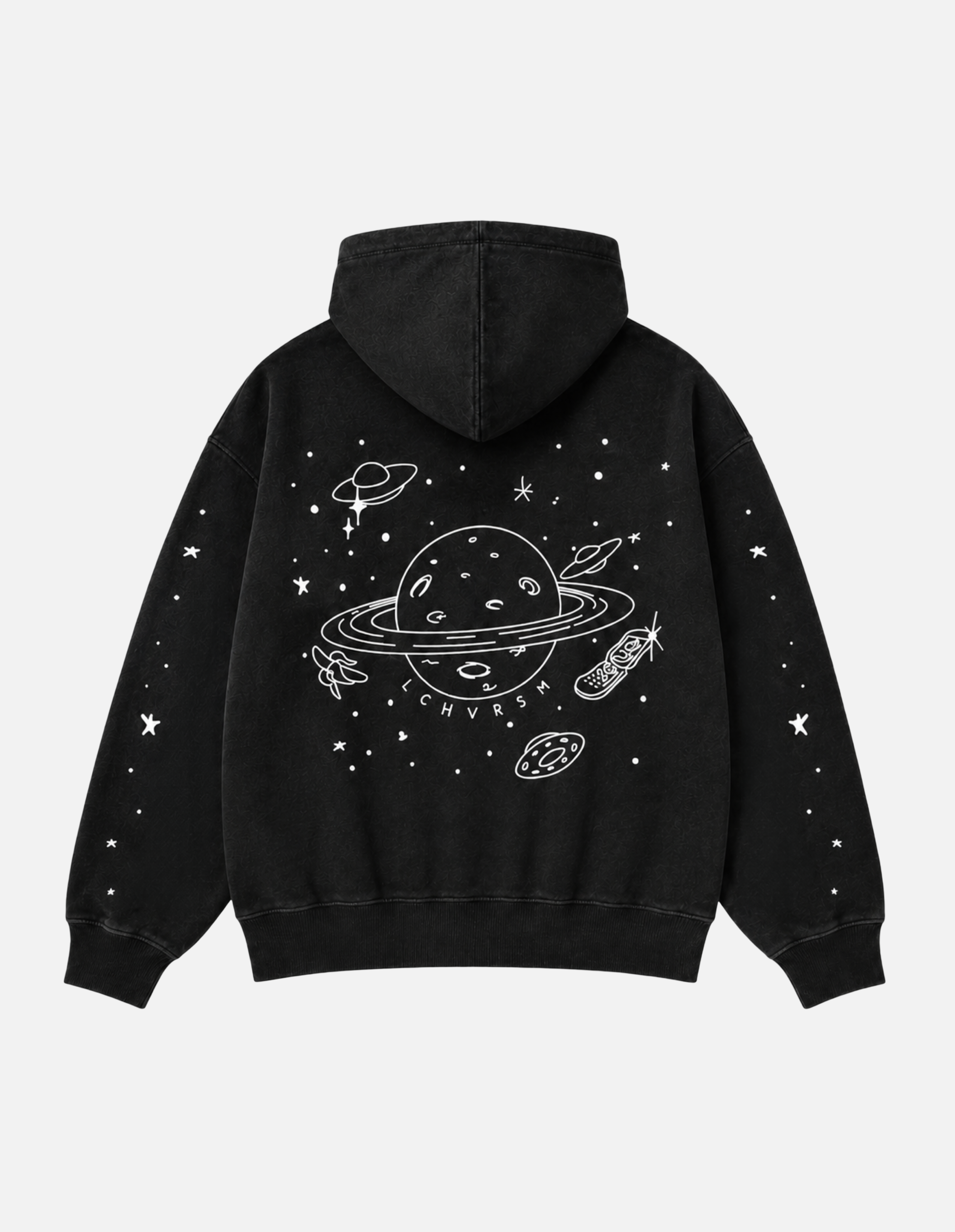 Sweatjacke "LOCHIVERSUM" Schwarz