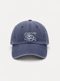 Cap "Vier Augen" (Stick) denim