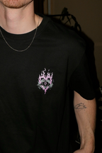 Oversize T-Shirt "Wünsch dir das Beste" schwarz