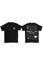 Oversize T-Shirt "Wünsch dir das Beste" schwarz