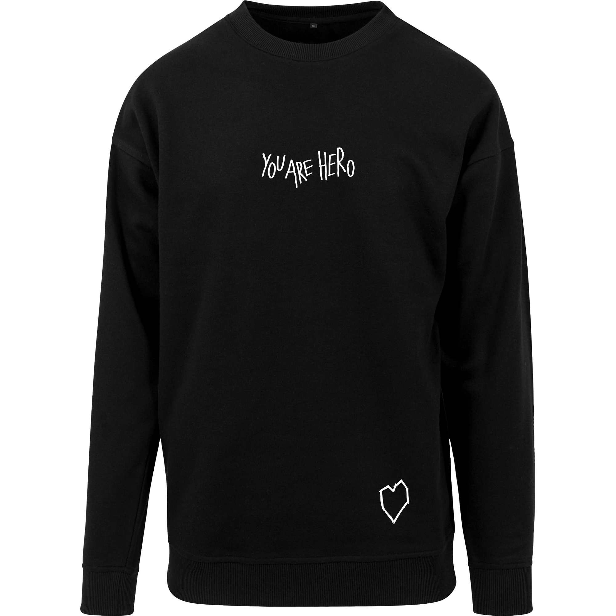 Crewneck "YOU ARE HERO" Schwarz