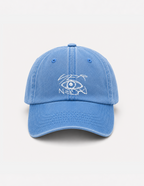 Cap "Vier Augen" (Stick) blau